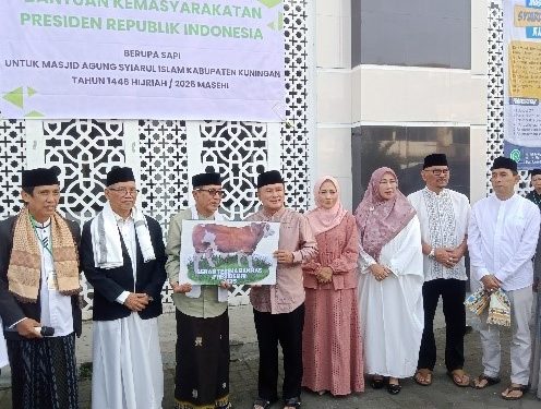 Sapi Kurban Bantuan Kemasyarakatan untuk Kabupaten Kuningan Diserahkan Langsung oleh Bupati dan Wakil Bupati